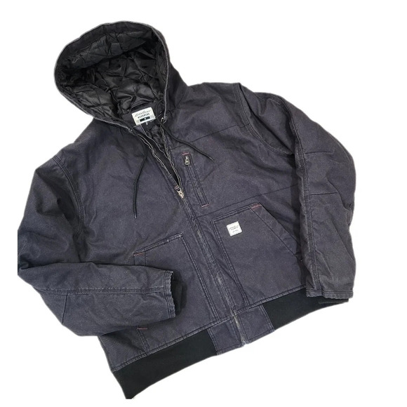 Eddie Bauer Workwear Hooded Duck Canvas Work Jacket ,Men's Medium NWOT - Picture 3 of 9